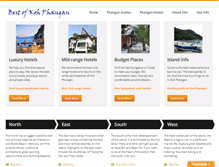 Tablet Screenshot of kohphanganhotelreviews.com